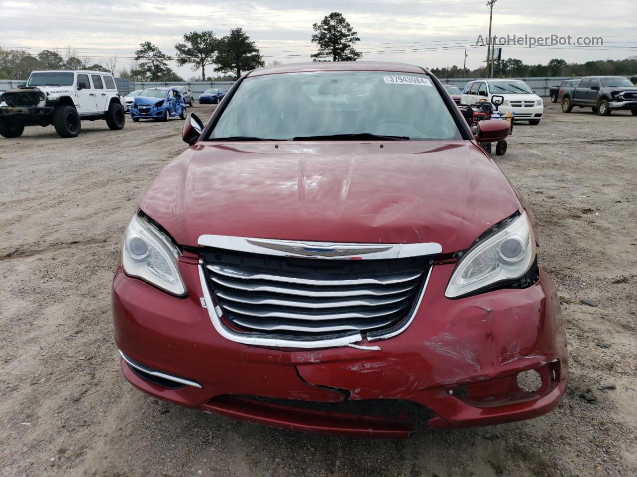 2014 Chrysler 200 Lx Red vin: 1C3CCBAB2EN207200