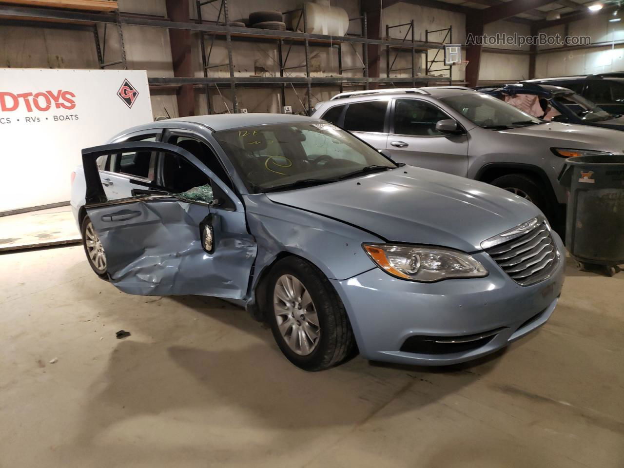 2014 Chrysler 200 Lx Blue vin: 1C3CCBAB2EN207973