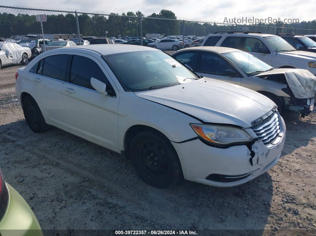 2014 Chrysler 200 Lx White vin: 1C3CCBAB2EN209447