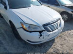 2014 Chrysler 200 Lx White vin: 1C3CCBAB2EN209447