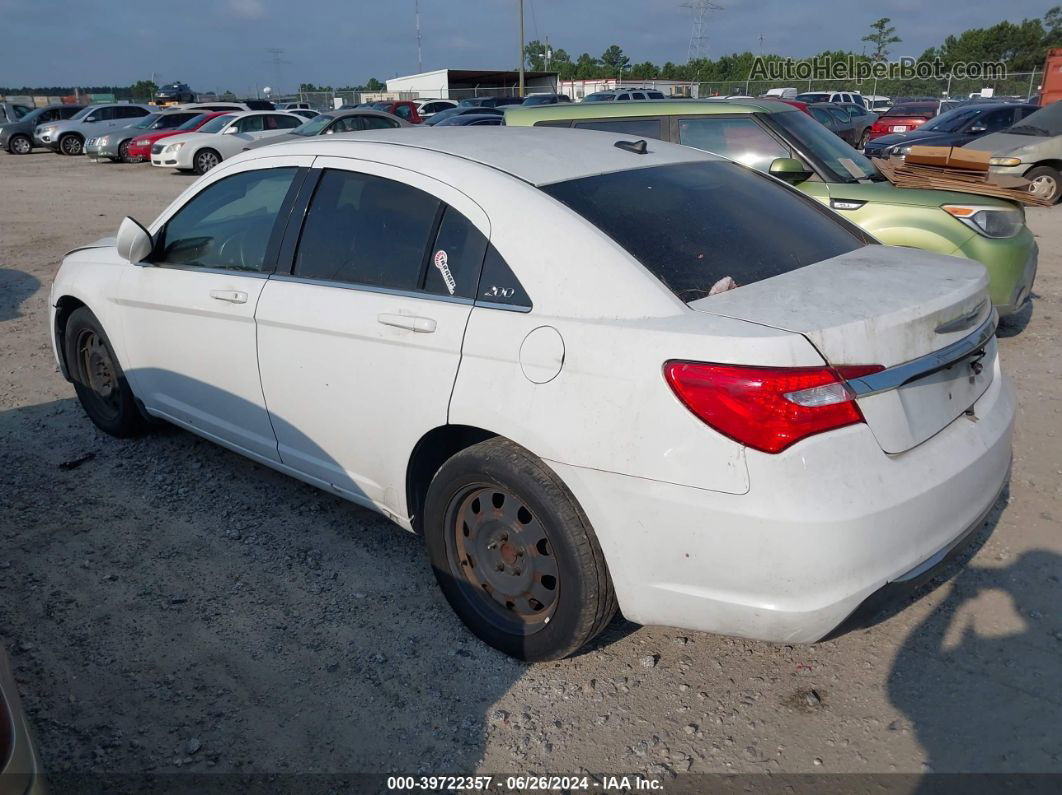 2014 Chrysler 200 Lx White vin: 1C3CCBAB2EN209447