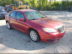2014 Chrysler 200 Lx Maroon vin: 1C3CCBAB2EN212963
