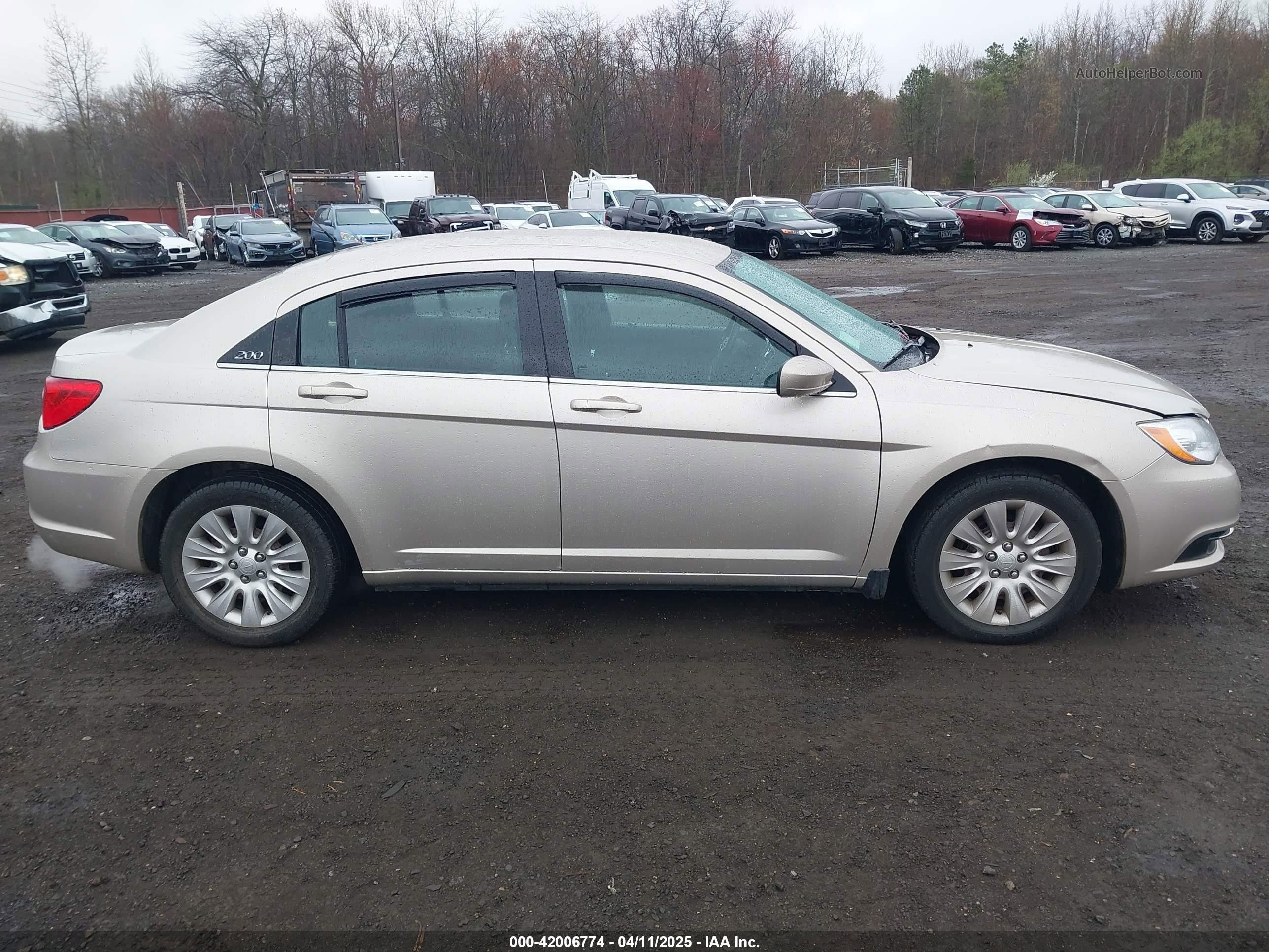 2014 Chrysler 200 Lx Золотой vin: 1C3CCBAB2EN213983
