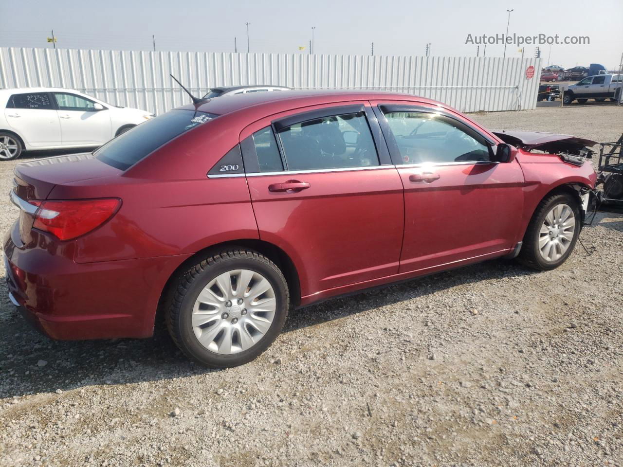 2014 Chrysler 200 Lx Красный vin: 1C3CCBAB2EN230072