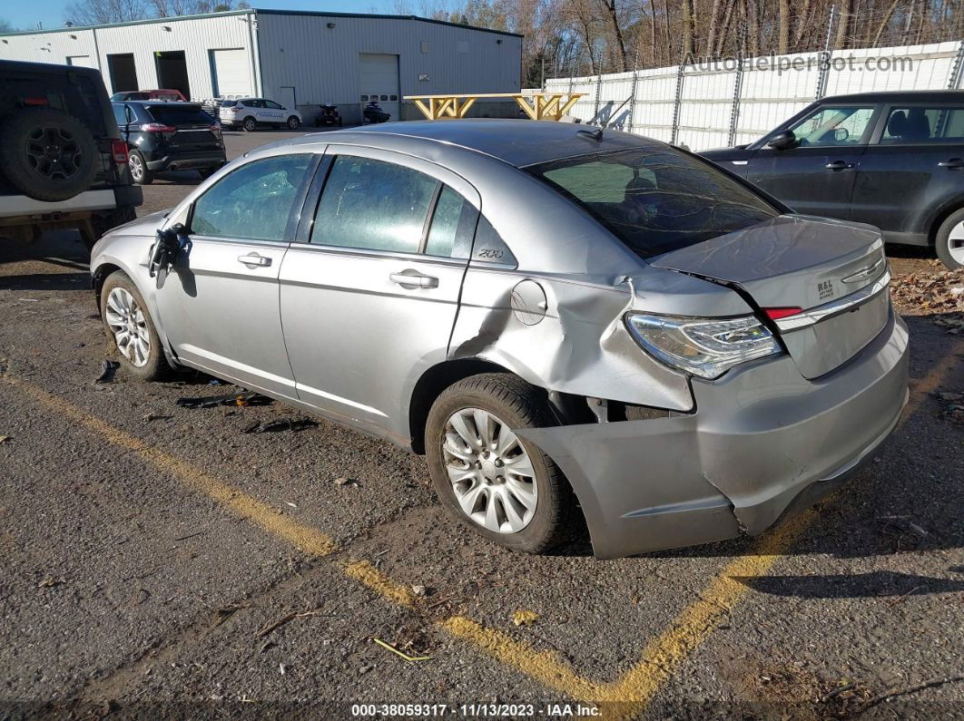 2014 Chrysler 200 Lx Silver vin: 1C3CCBAB3EN123001