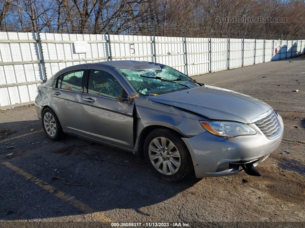 2014 Chrysler 200 Lx Silver vin: 1C3CCBAB3EN123001