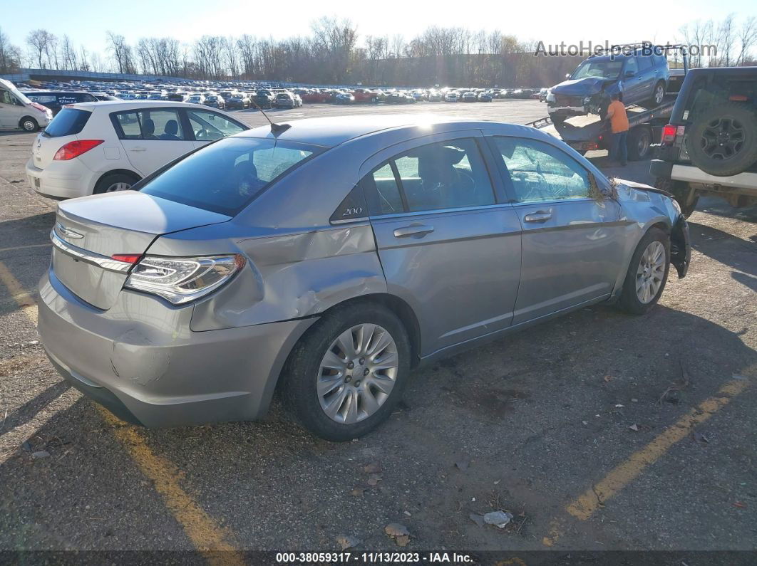 2014 Chrysler 200 Lx Серебряный vin: 1C3CCBAB3EN123001