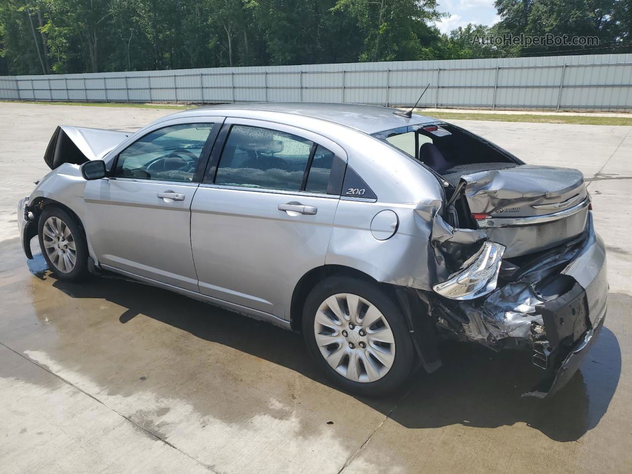 2014 Chrysler 200 Lx Silver vin: 1C3CCBAB3EN123371