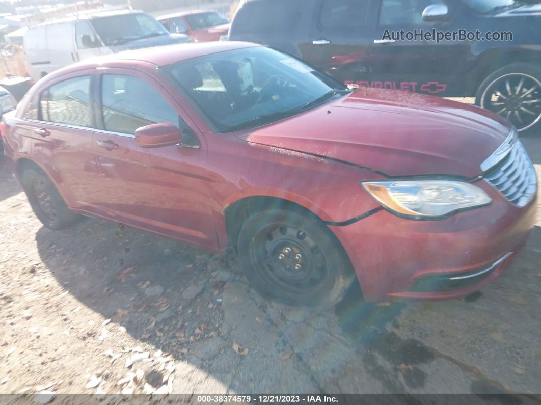 2014 Chrysler 200 Lx Red vin: 1C3CCBAB3EN142809