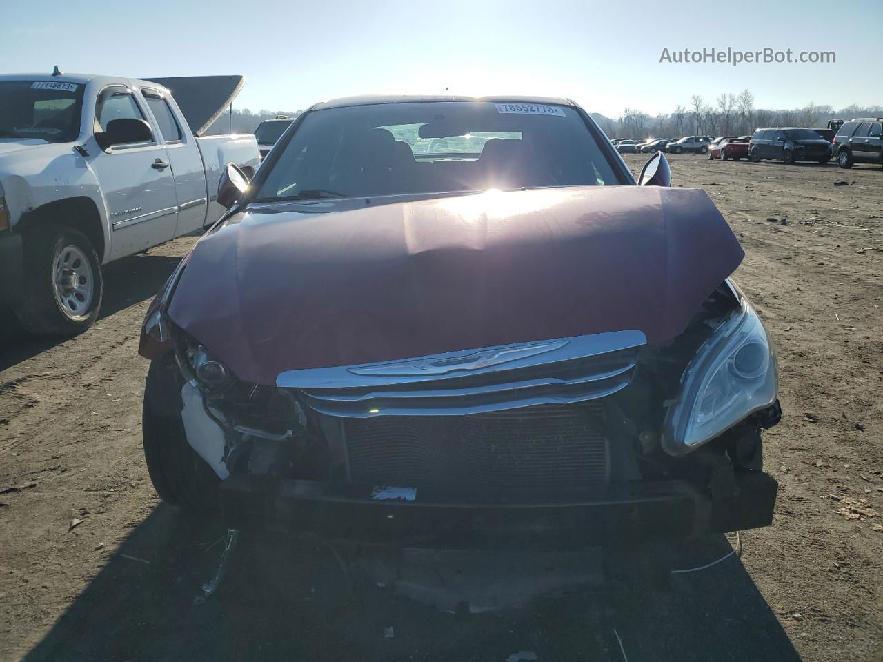 2014 Chrysler 200 Lx Burgundy vin: 1C3CCBAB3EN142972