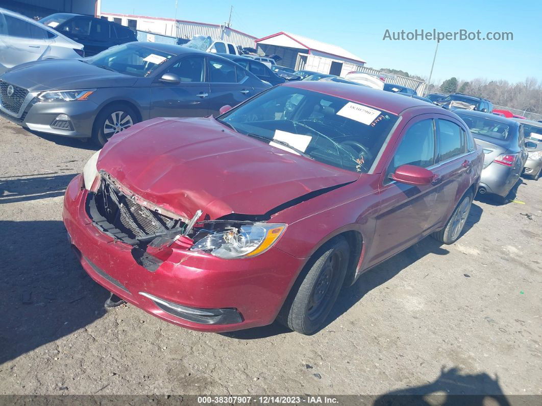 2014 Chrysler 200 Lx Red vin: 1C3CCBAB3EN143510