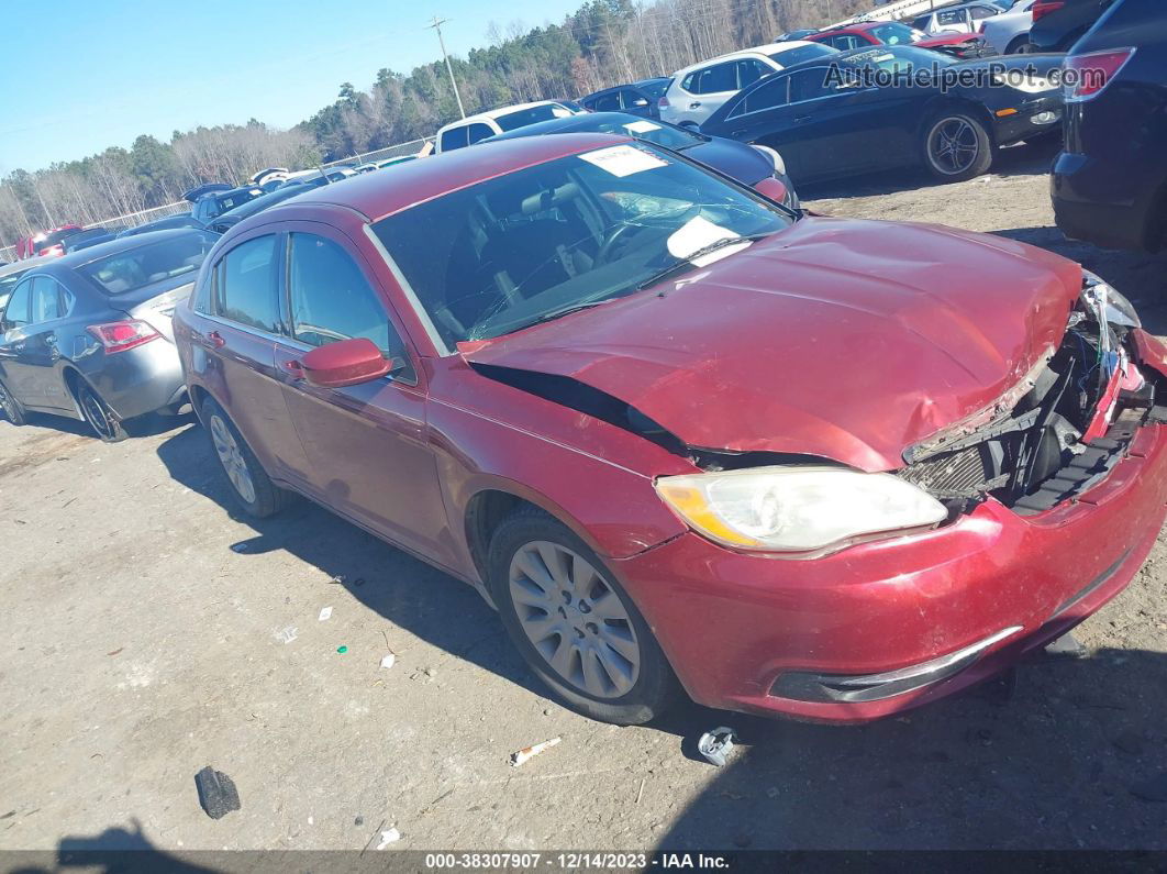 2014 Chrysler 200 Lx Red vin: 1C3CCBAB3EN143510