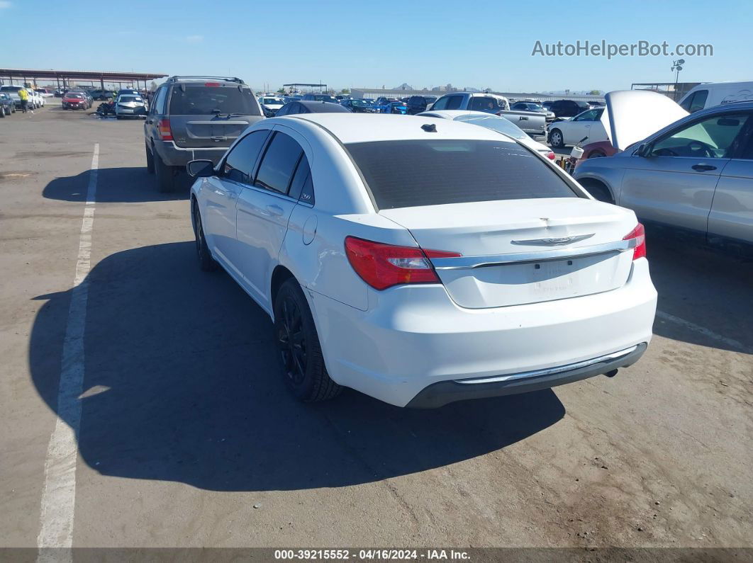 2014 Chrysler 200 Lx White vin: 1C3CCBAB3EN145337