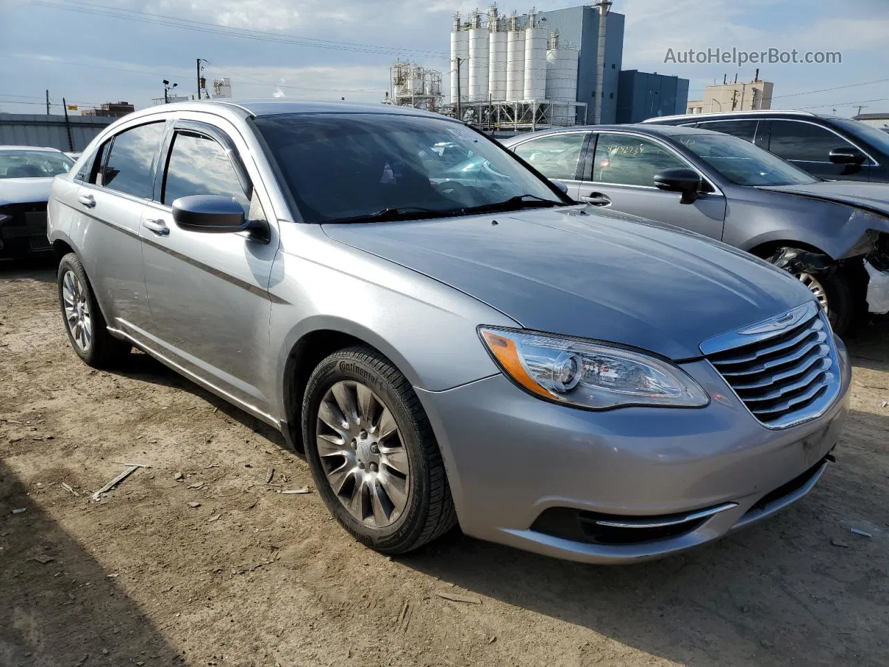 2014 Chrysler 200 Lx Silver vin: 1C3CCBAB3EN146441