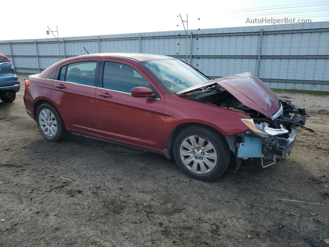 2014 Chrysler 200 Lx Burgundy vin: 1C3CCBAB3EN197194