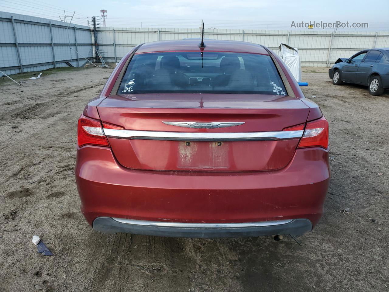 2014 Chrysler 200 Lx Burgundy vin: 1C3CCBAB3EN197194