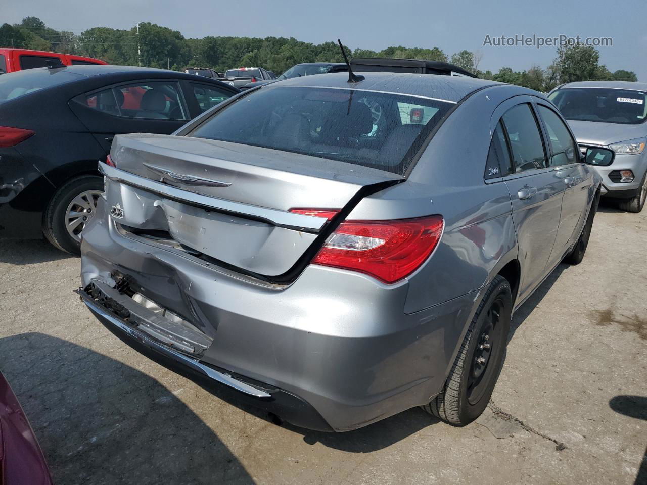 2014 Chrysler 200 Lx Silver vin: 1C3CCBAB3EN208064