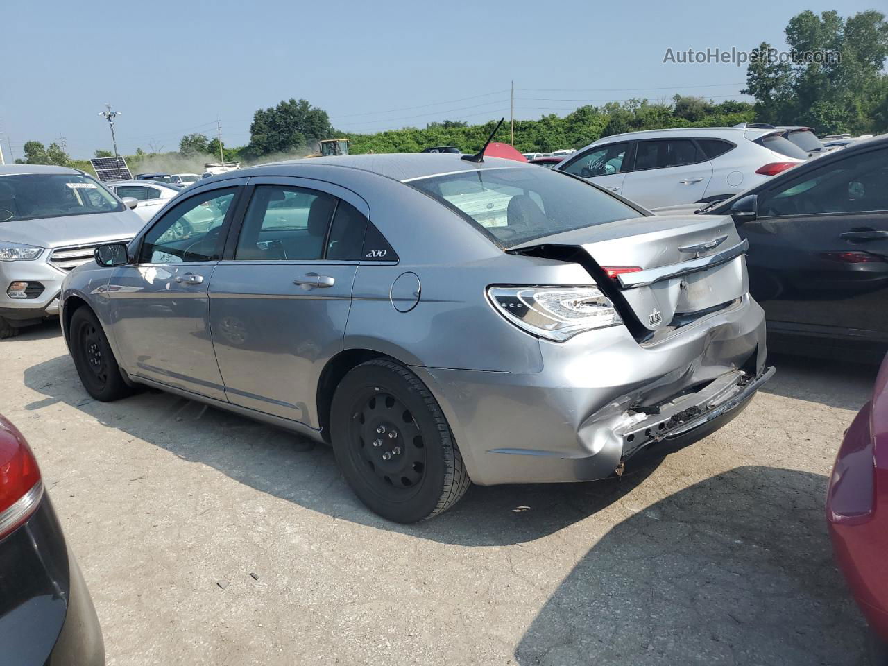 2014 Chrysler 200 Lx Серебряный vin: 1C3CCBAB3EN208064