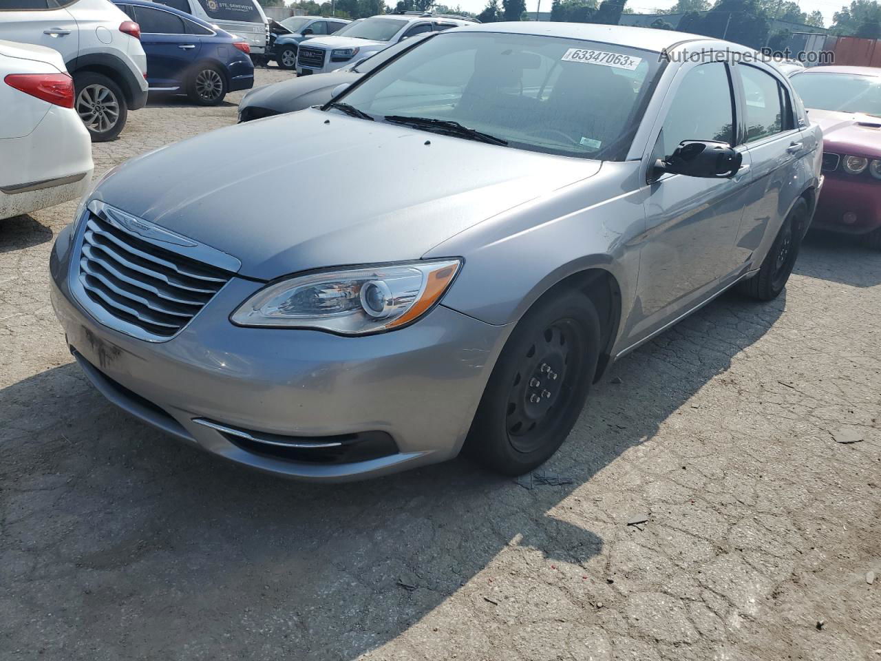 2014 Chrysler 200 Lx Silver vin: 1C3CCBAB3EN208064