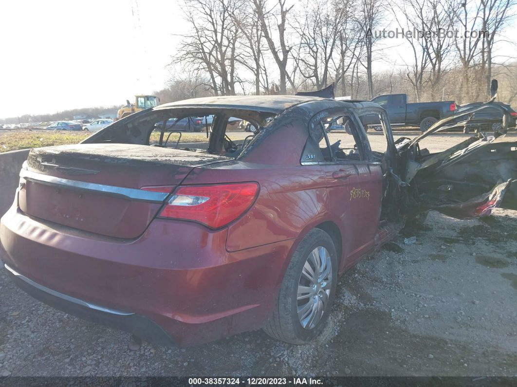 2014 Chrysler 200 Lx Burgundy vin: 1C3CCBAB3EN211501