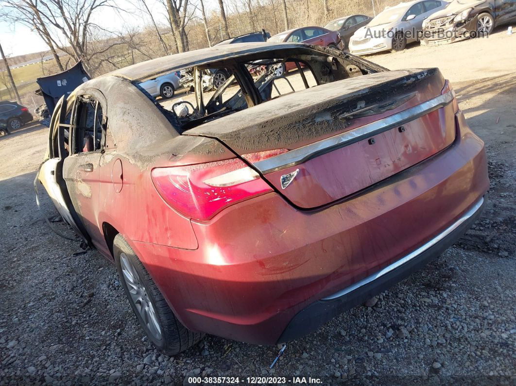 2014 Chrysler 200 Lx Burgundy vin: 1C3CCBAB3EN211501