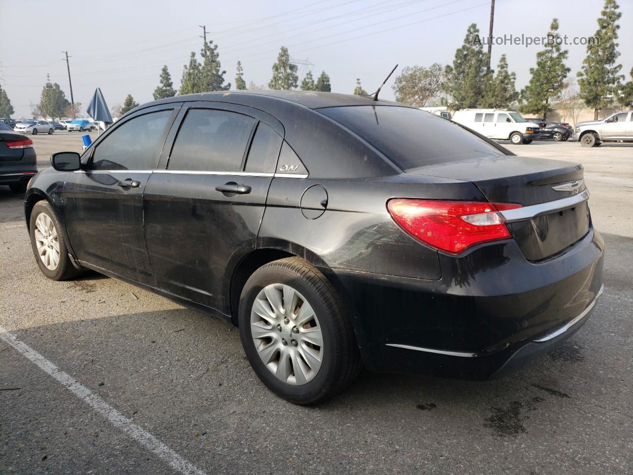 2014 Chrysler 200 Lx Black vin: 1C3CCBAB3EN212647