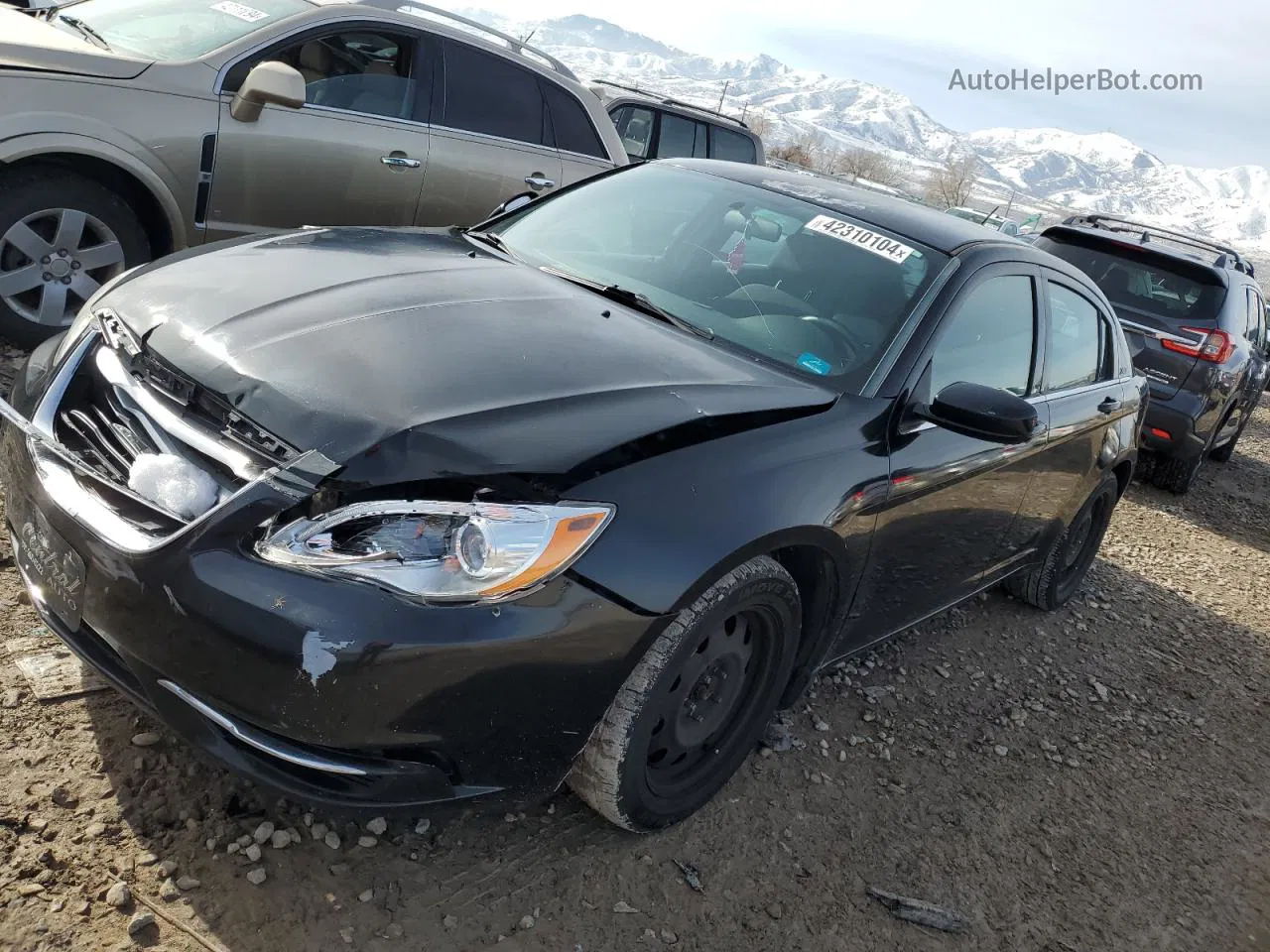 2014 Chrysler 200 Lx Black vin: 1C3CCBAB3EN230601