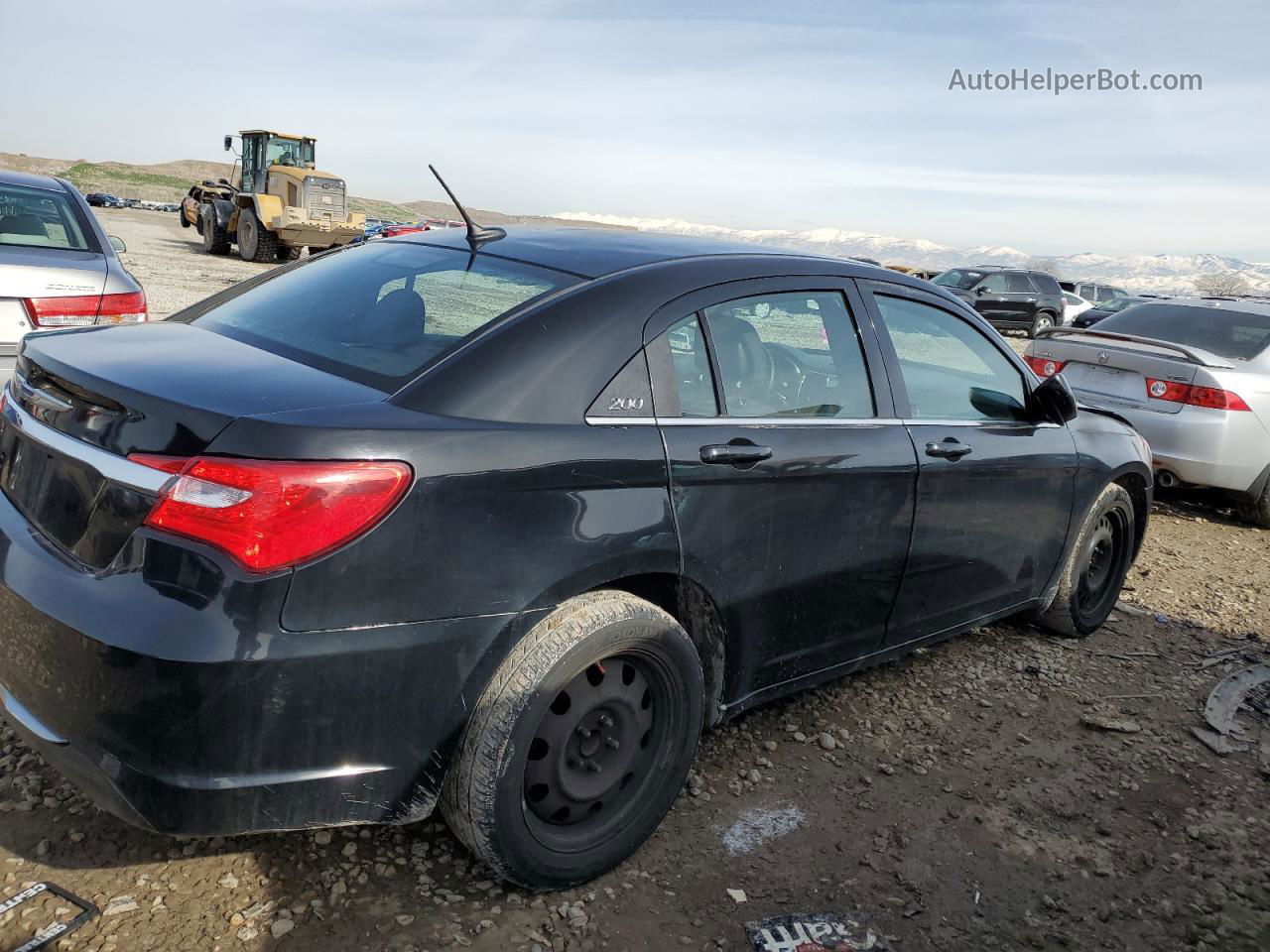 2014 Chrysler 200 Lx Black vin: 1C3CCBAB3EN230601