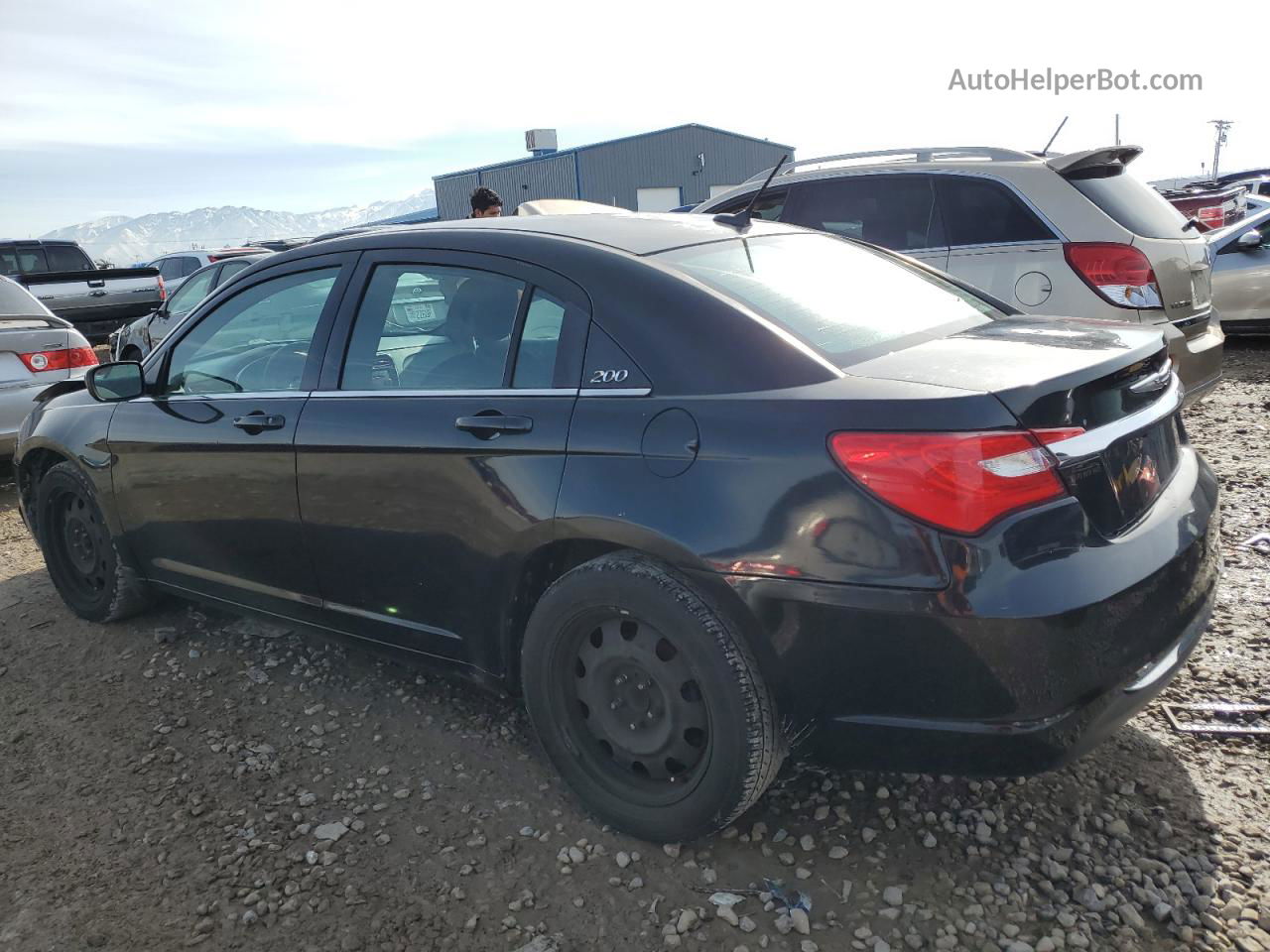 2014 Chrysler 200 Lx Black vin: 1C3CCBAB3EN230601