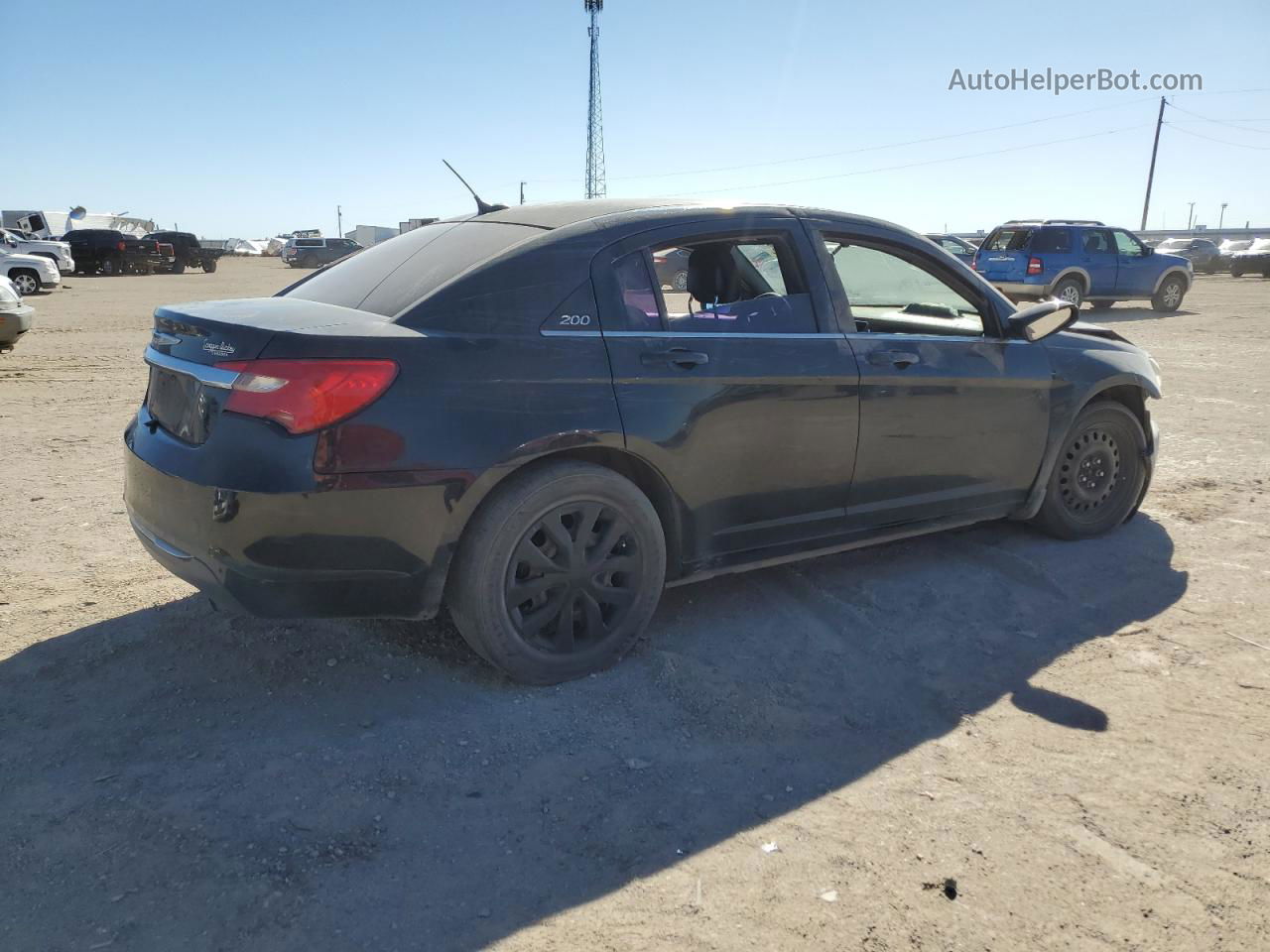 2014 Chrysler 200 Lx Black vin: 1C3CCBAB4EN122052