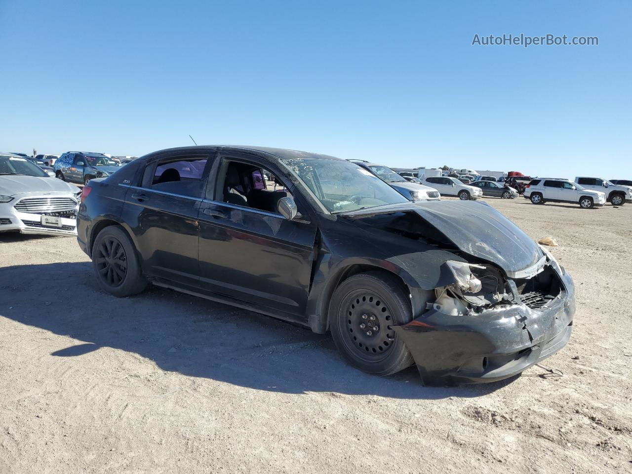 2014 Chrysler 200 Lx Black vin: 1C3CCBAB4EN122052