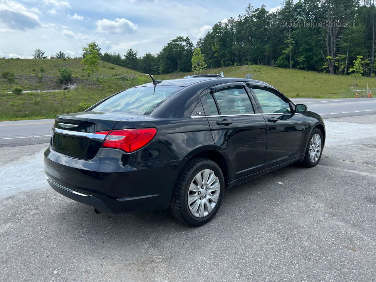 2014 Chrysler 200 Lx Black vin: 1C3CCBAB4EN123685