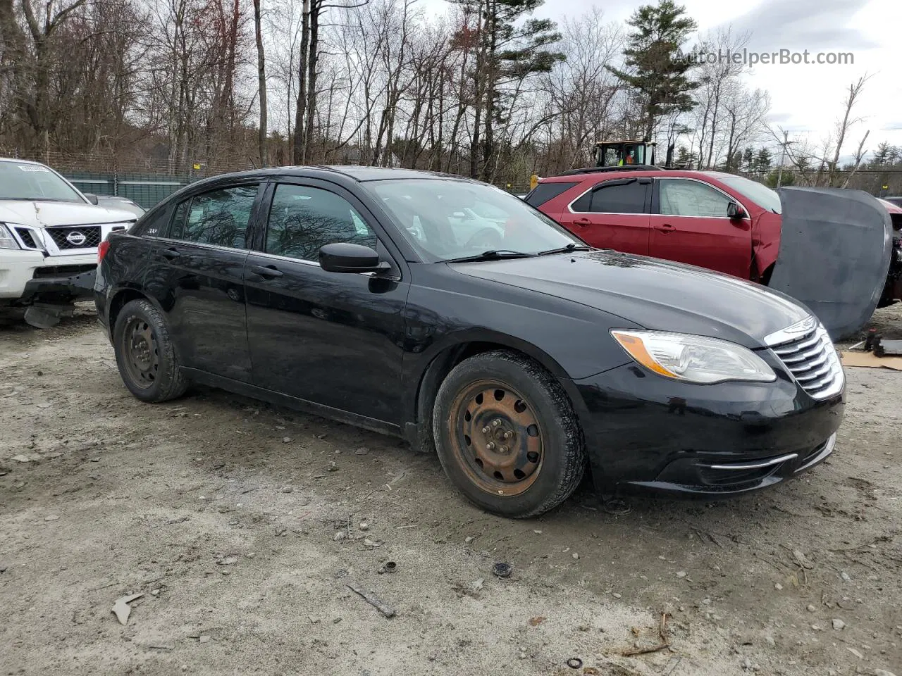 2014 Chrysler 200 Lx Black vin: 1C3CCBAB4EN146559