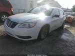 2014 Chrysler 200 Lx White vin: 1C3CCBAB5EN123386