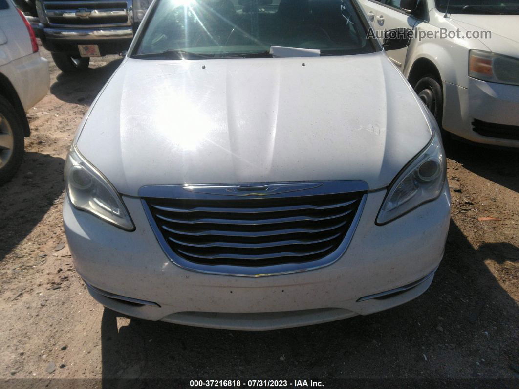 2014 Chrysler 200 Lx White vin: 1C3CCBAB5EN123386