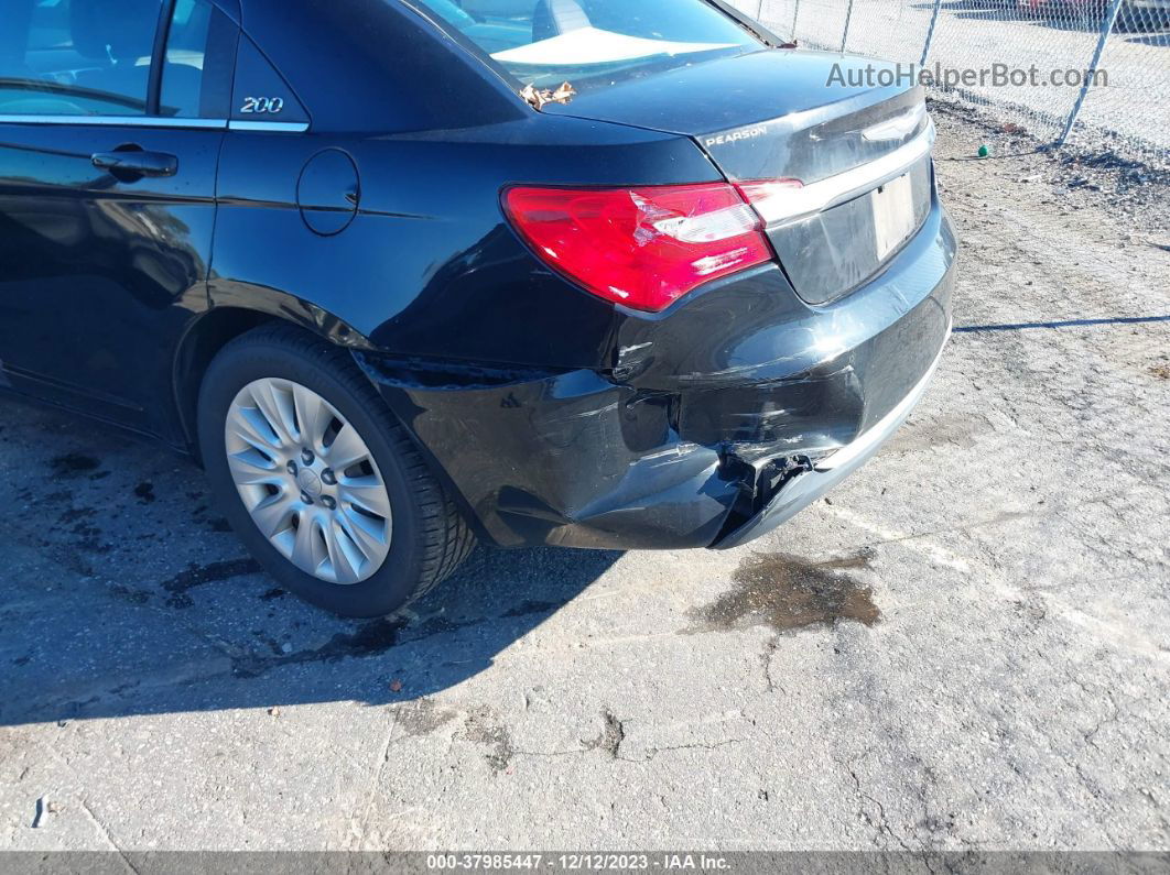 2014 Chrysler 200 Lx Black vin: 1C3CCBAB5EN141161