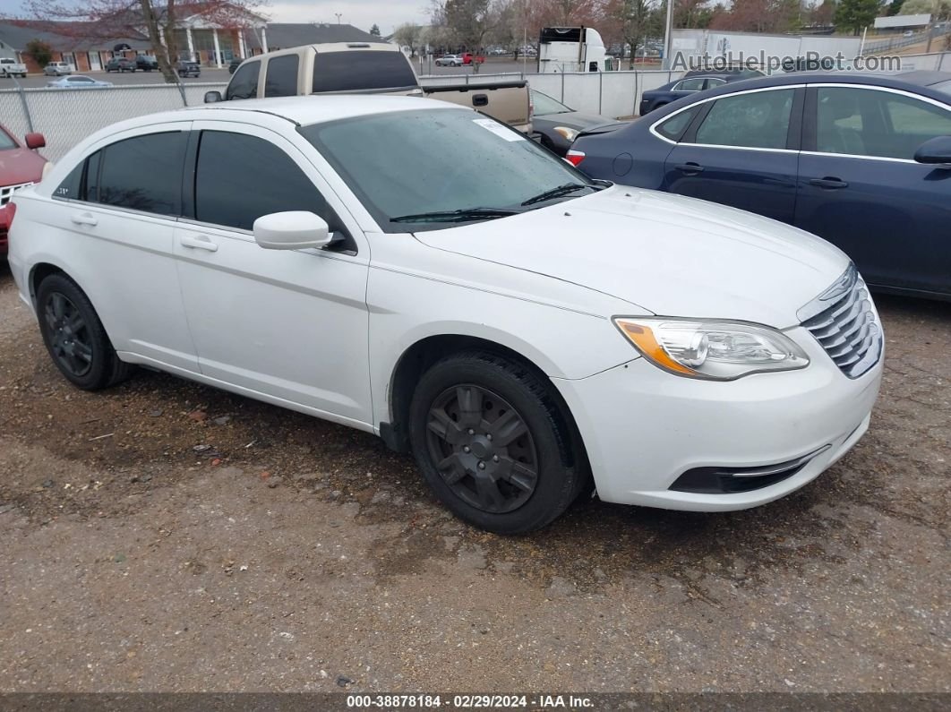 2014 Chrysler 200 Lx White vin: 1C3CCBAB5EN168473