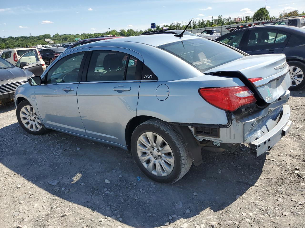 2014 Chrysler 200 Lx Blue vin: 1C3CCBAB5EN184673