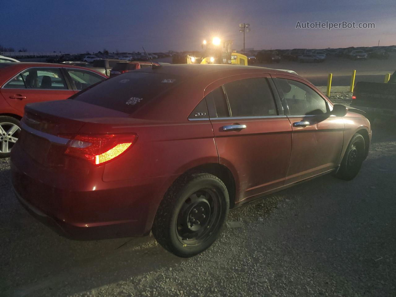 2014 Chrysler 200 Lx Бордовый vin: 1C3CCBAB5EN230163