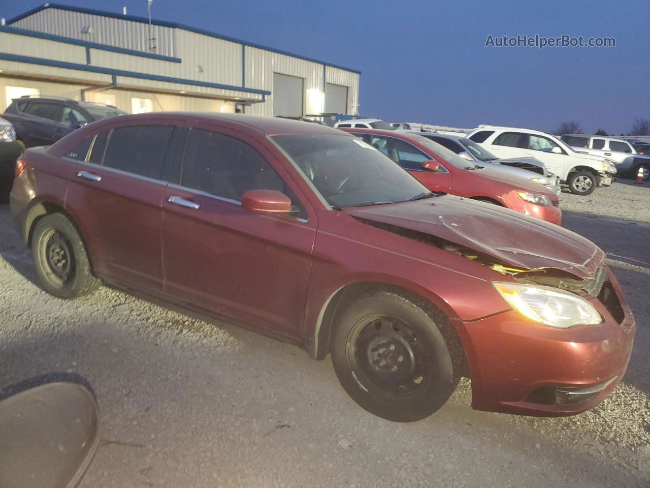 2014 Chrysler 200 Lx Burgundy vin: 1C3CCBAB5EN230163