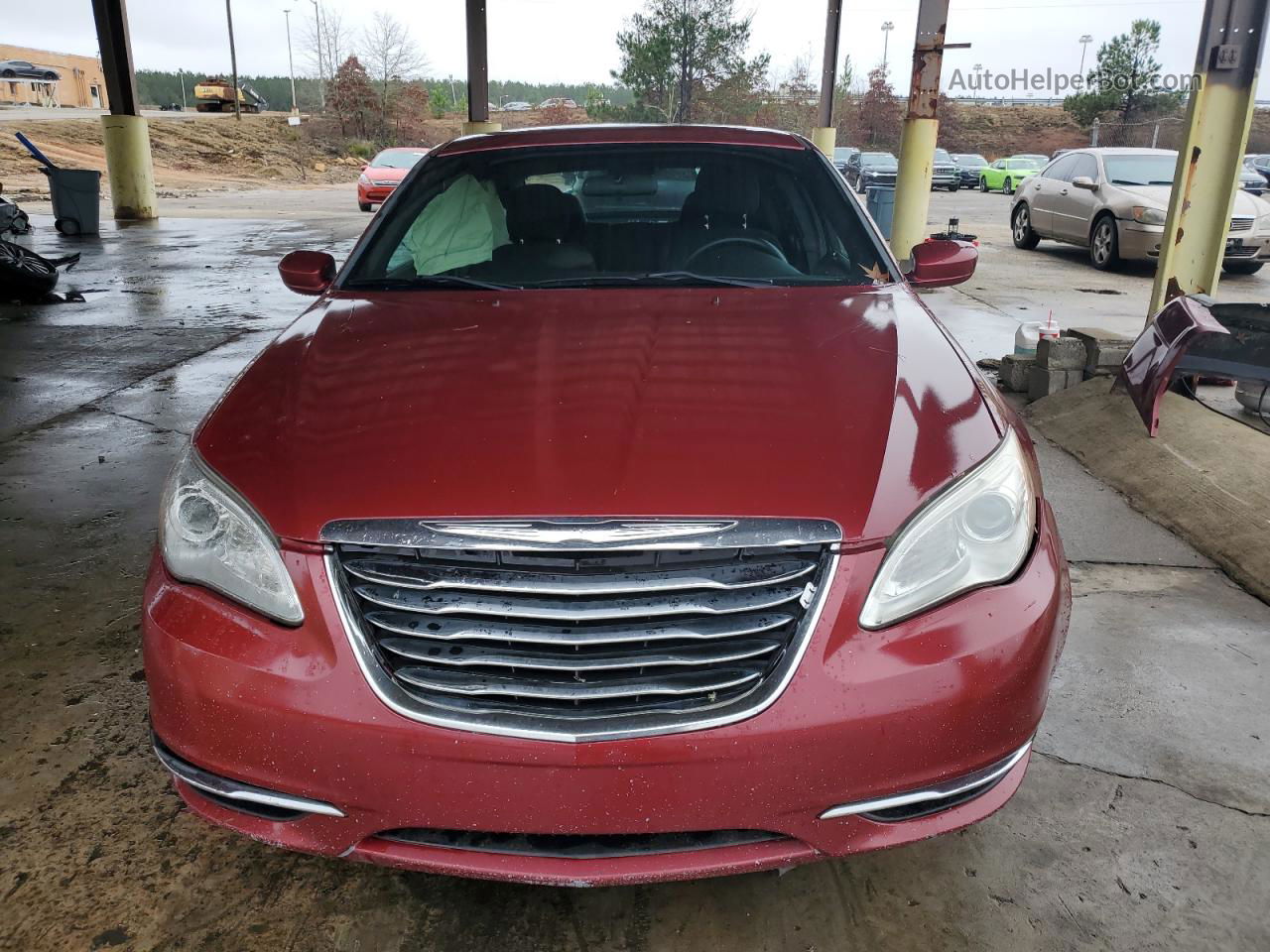 2014 Chrysler 200 Lx Red vin: 1C3CCBAB6EN123865