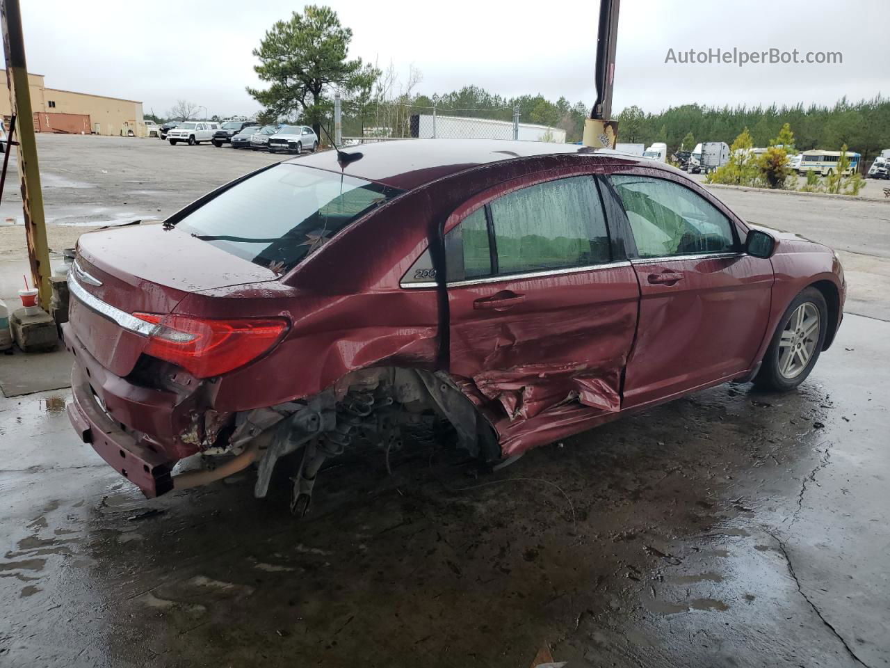 2014 Chrysler 200 Lx Красный vin: 1C3CCBAB6EN123865