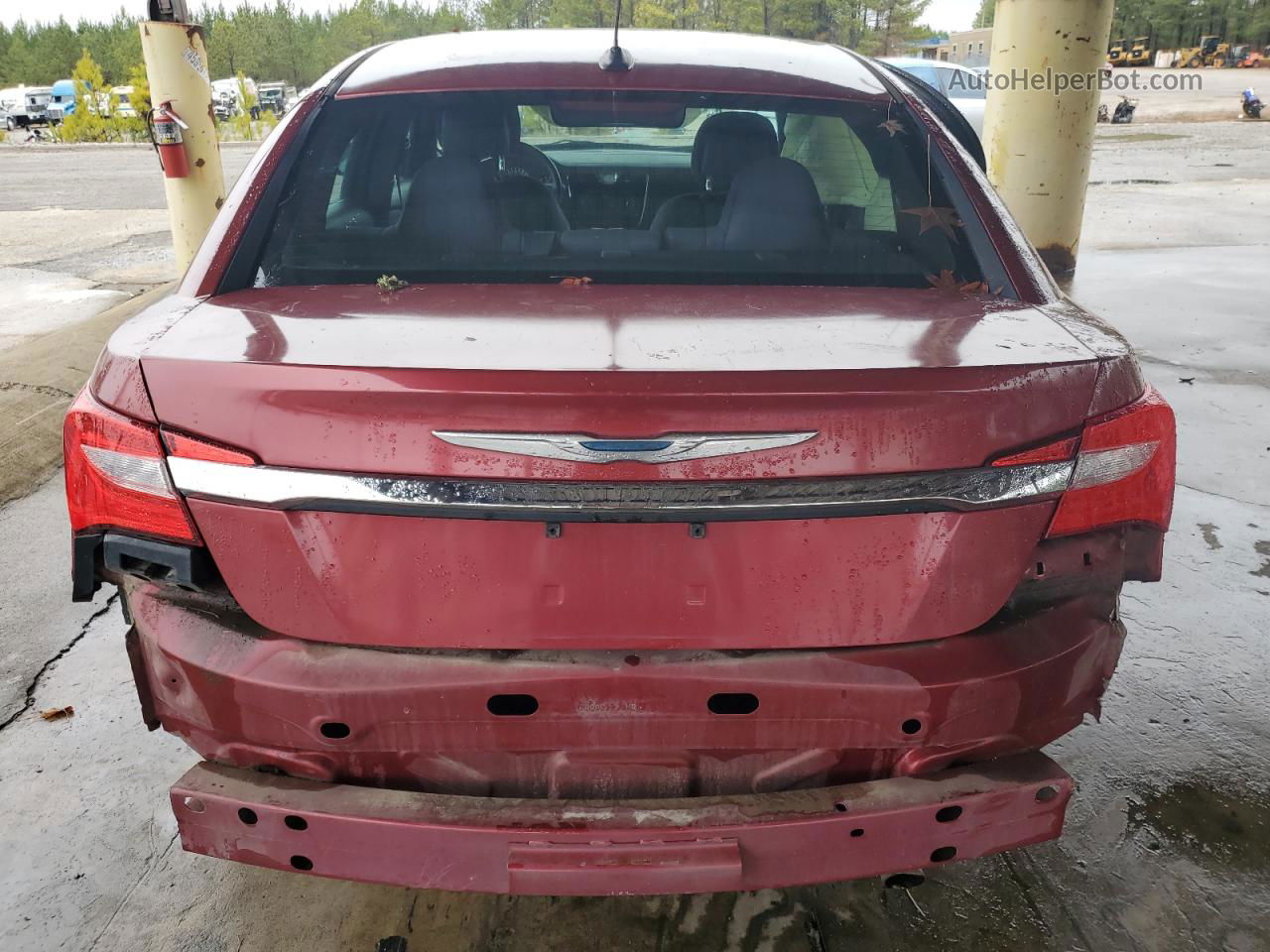 2014 Chrysler 200 Lx Red vin: 1C3CCBAB6EN123865