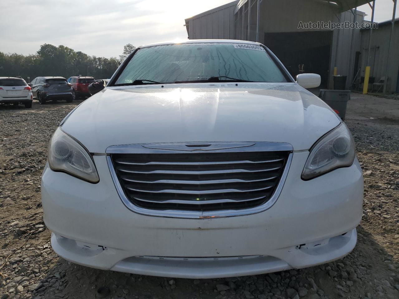 2014 Chrysler 200 Lx White vin: 1C3CCBAB6EN142576