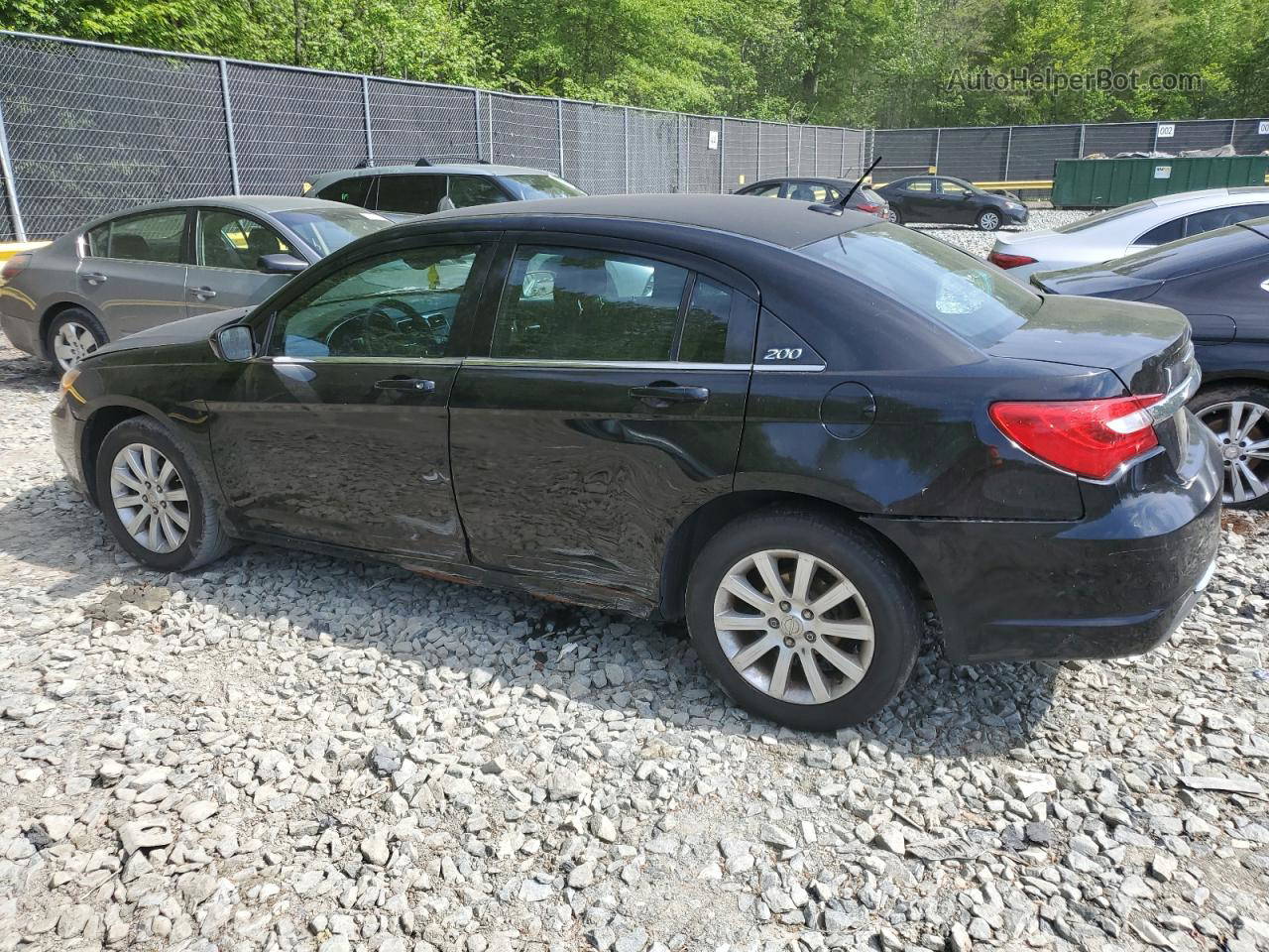 2014 Chrysler 200 Lx Black vin: 1C3CCBAB6EN170765