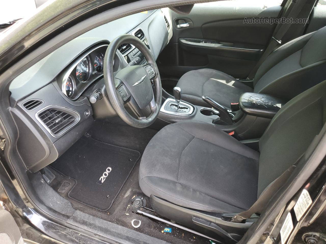 2014 Chrysler 200 Lx Black vin: 1C3CCBAB6EN170765