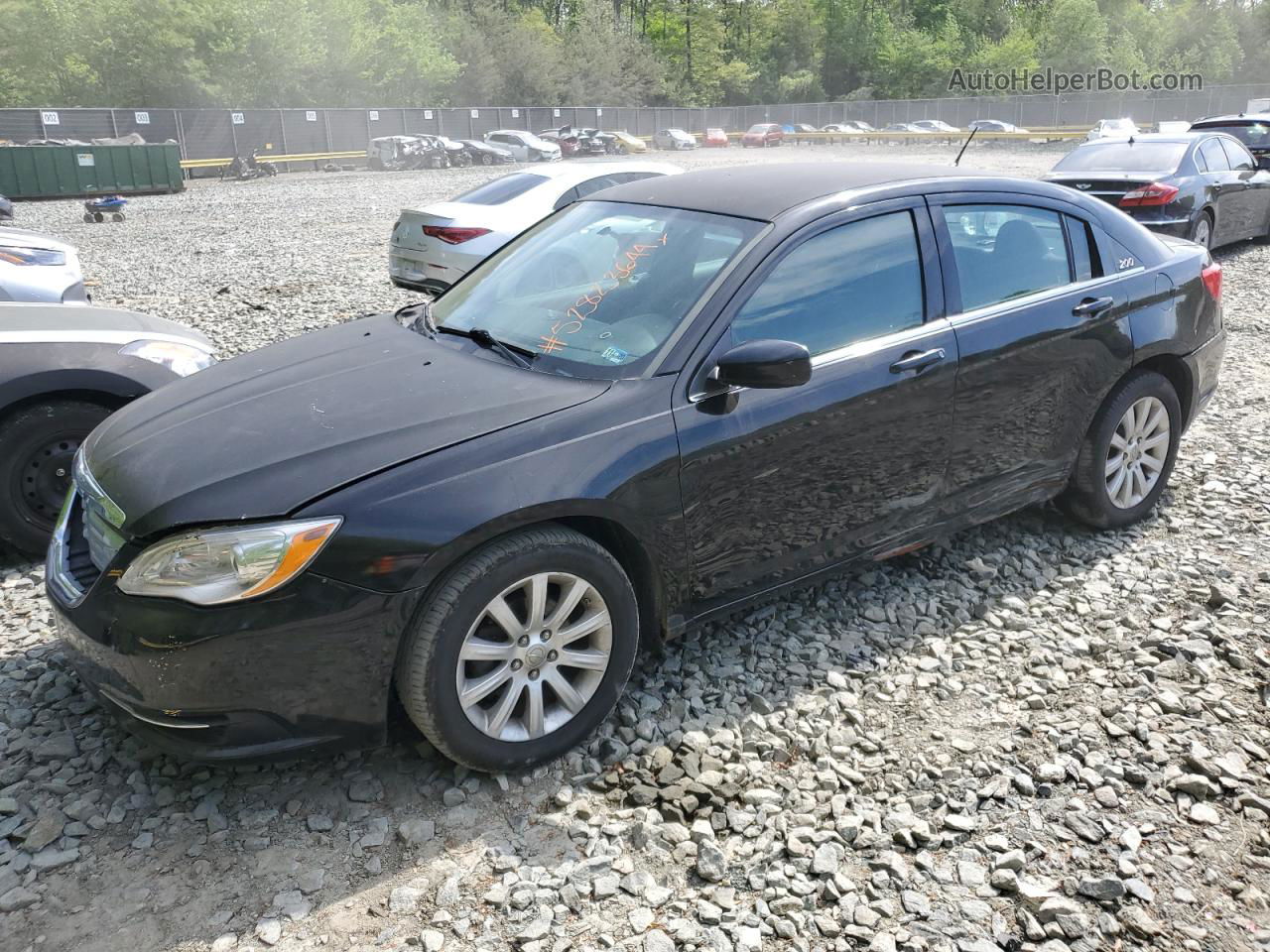2014 Chrysler 200 Lx Black vin: 1C3CCBAB6EN170765