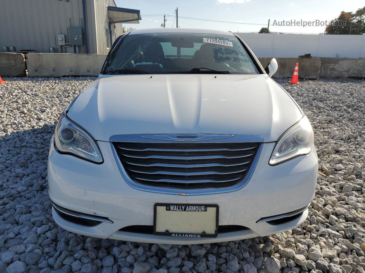 2014 Chrysler 200 Lx White vin: 1C3CCBAB6EN204560