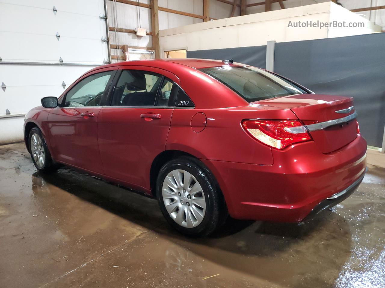 2014 Chrysler 200 Lx Maroon vin: 1C3CCBAB6EN208057