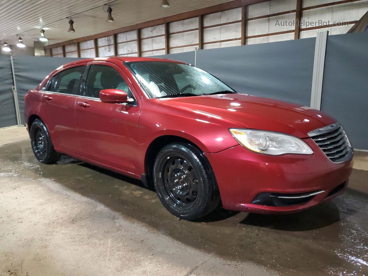 2014 Chrysler 200 Lx Maroon vin: 1C3CCBAB6EN208057